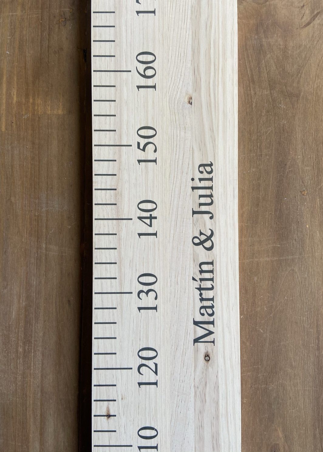 Medidor Madera Pared Niños Personalizado Gigante TWINS Mi Canesú