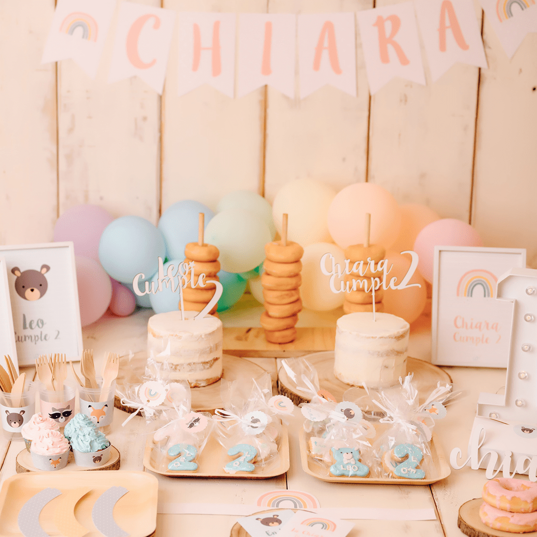 Kit-papelería-imprimible-fiestas-cumpleaños-infantiles-tematicas-arcoiris-twins