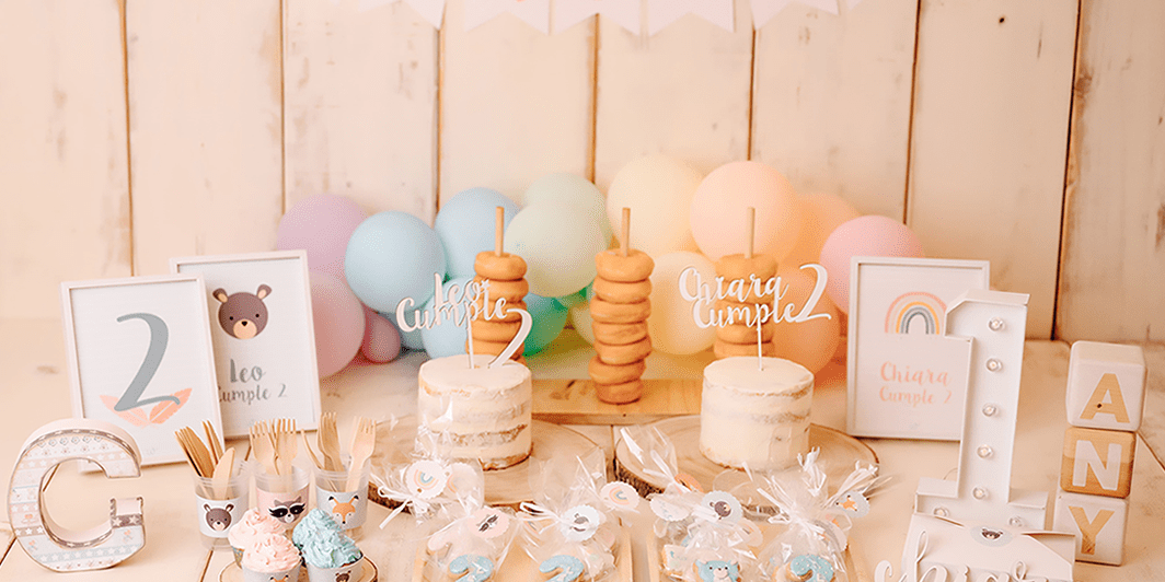 Kit-para-fiestas-imprimible-infantil-party-planner-twins Kit-papelería-imprimible-fiestas-cumpleaños-infantiles-temáticas-arcoiris-twins