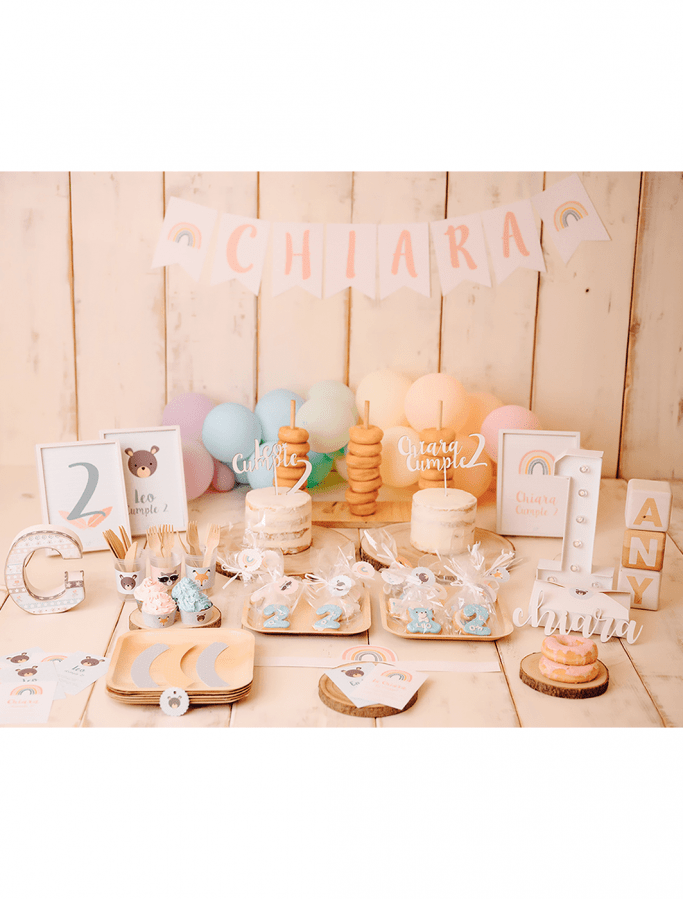 Kit-papelería-imprimible-fiestas-cumpleaños-infantiles-temáticas-arcoiris-twins