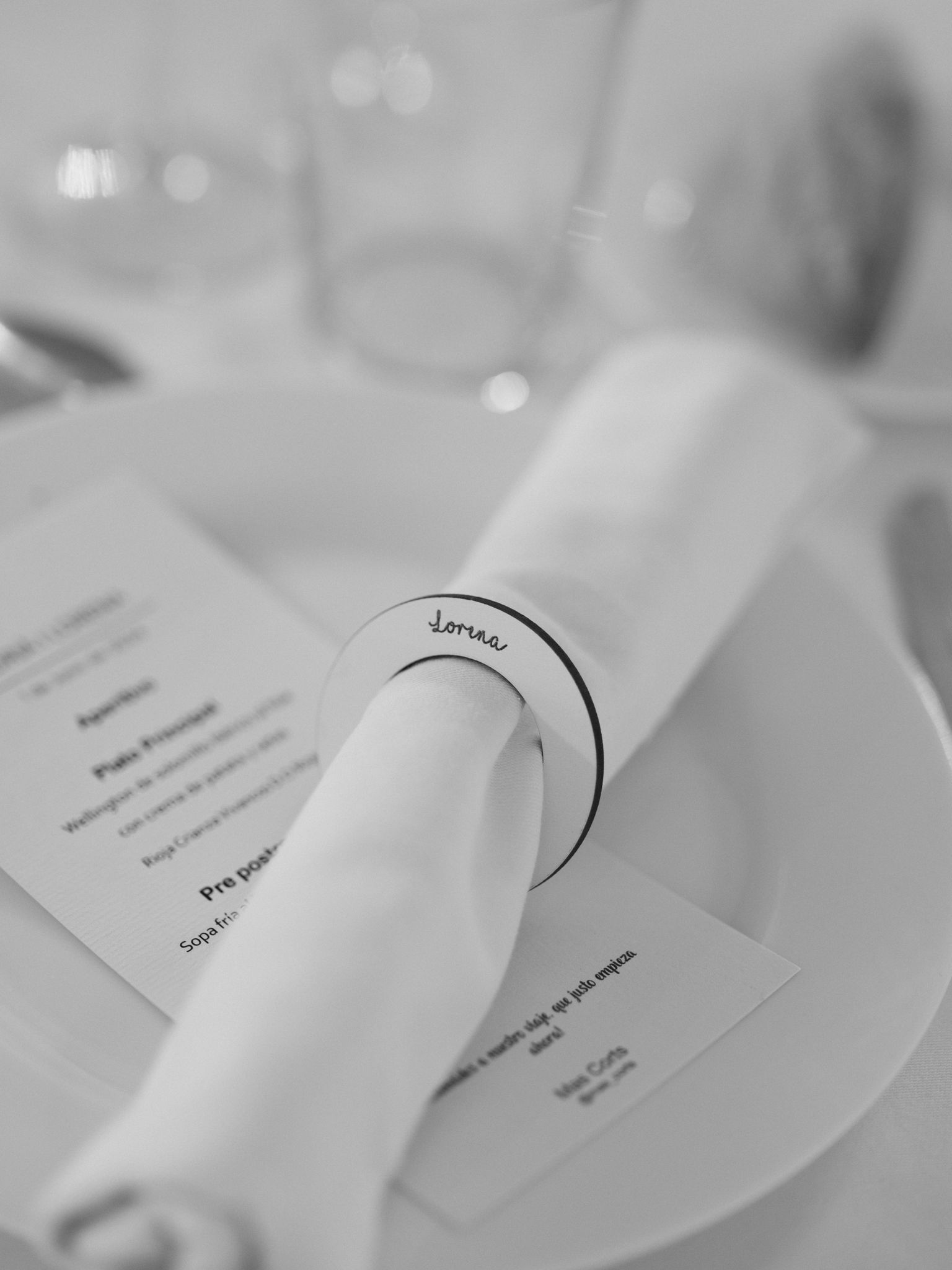 servilleteros personalizados madera invitados cena Navidad Barcelona