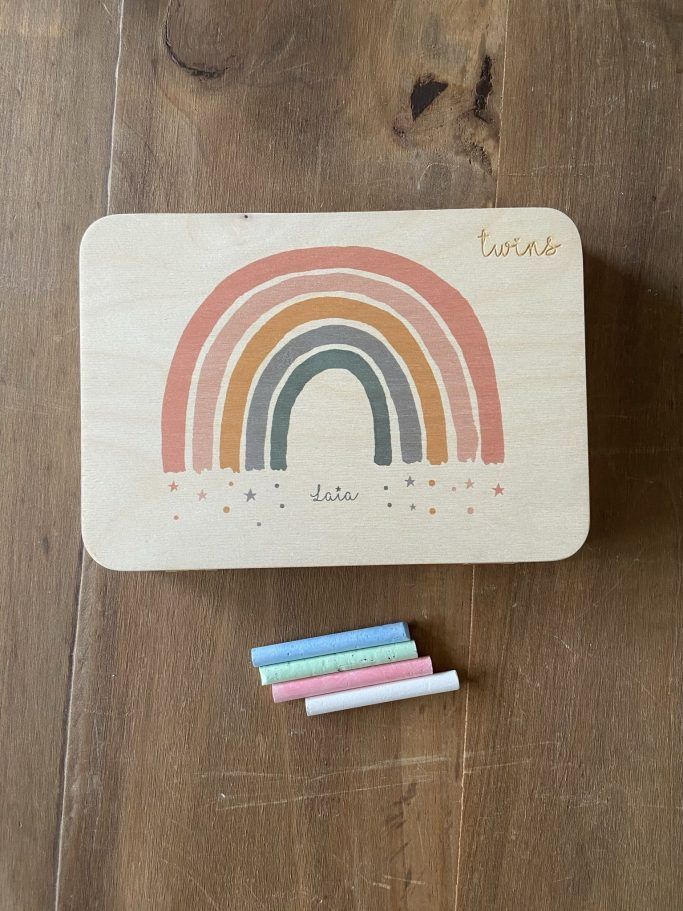 Ordenador-portátil-twins-arcoiris-juguetes-madera-educativo-simbolico-pizarra Ordenador Madera Juguete Portátil Maletín Pizarra - TWINS