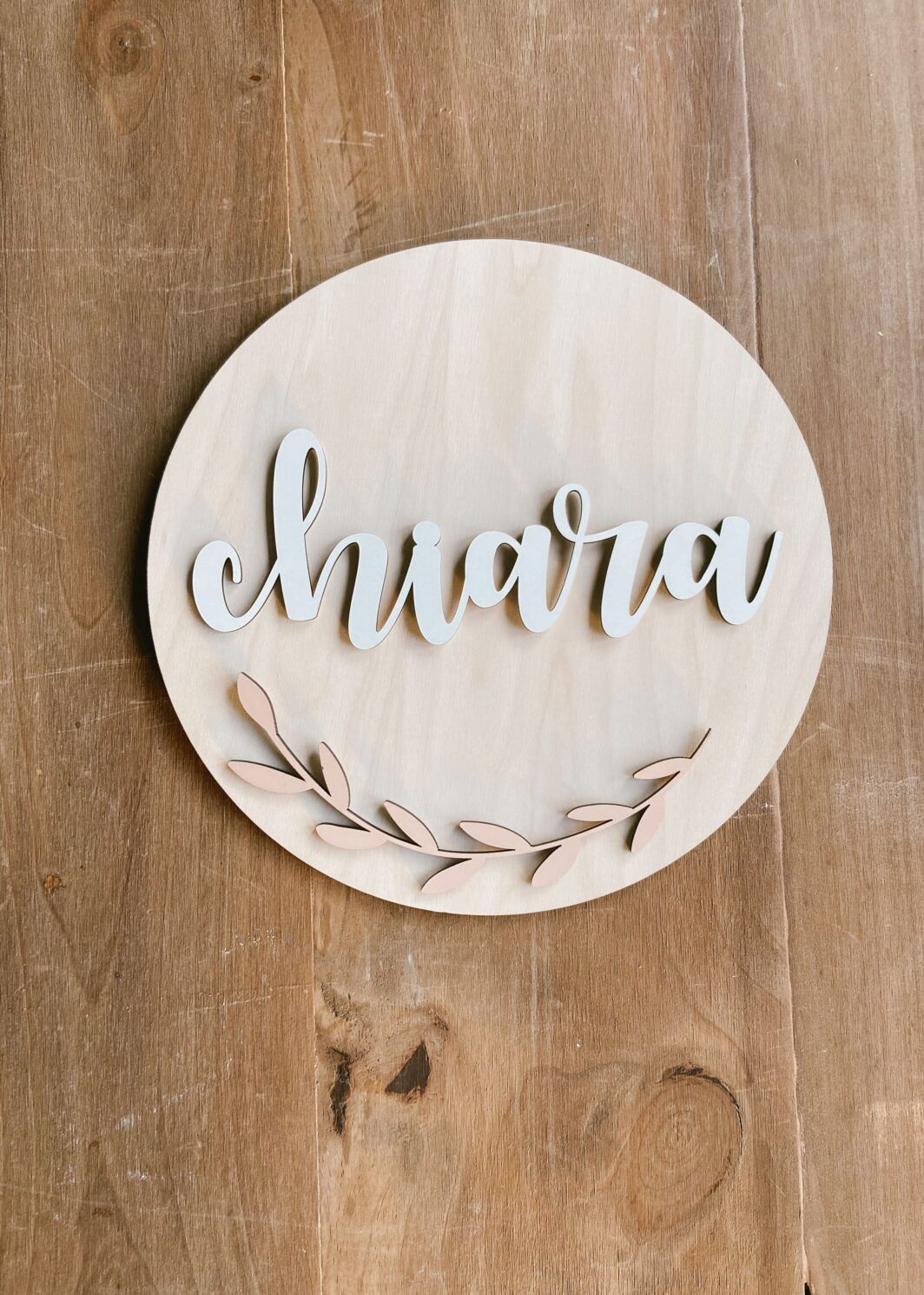 placa personalizada madera con nombre twins