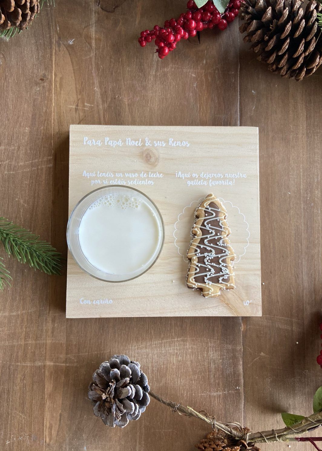 Bandeja Tabla Navidad Galletas Leche TWINS 2021