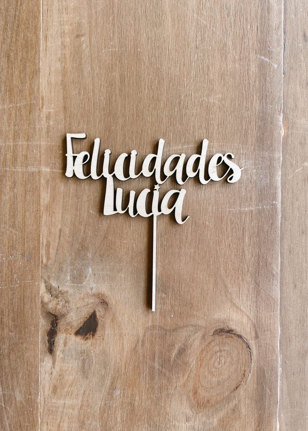 Caketopper Personalizado "Felicidades + Nombre"