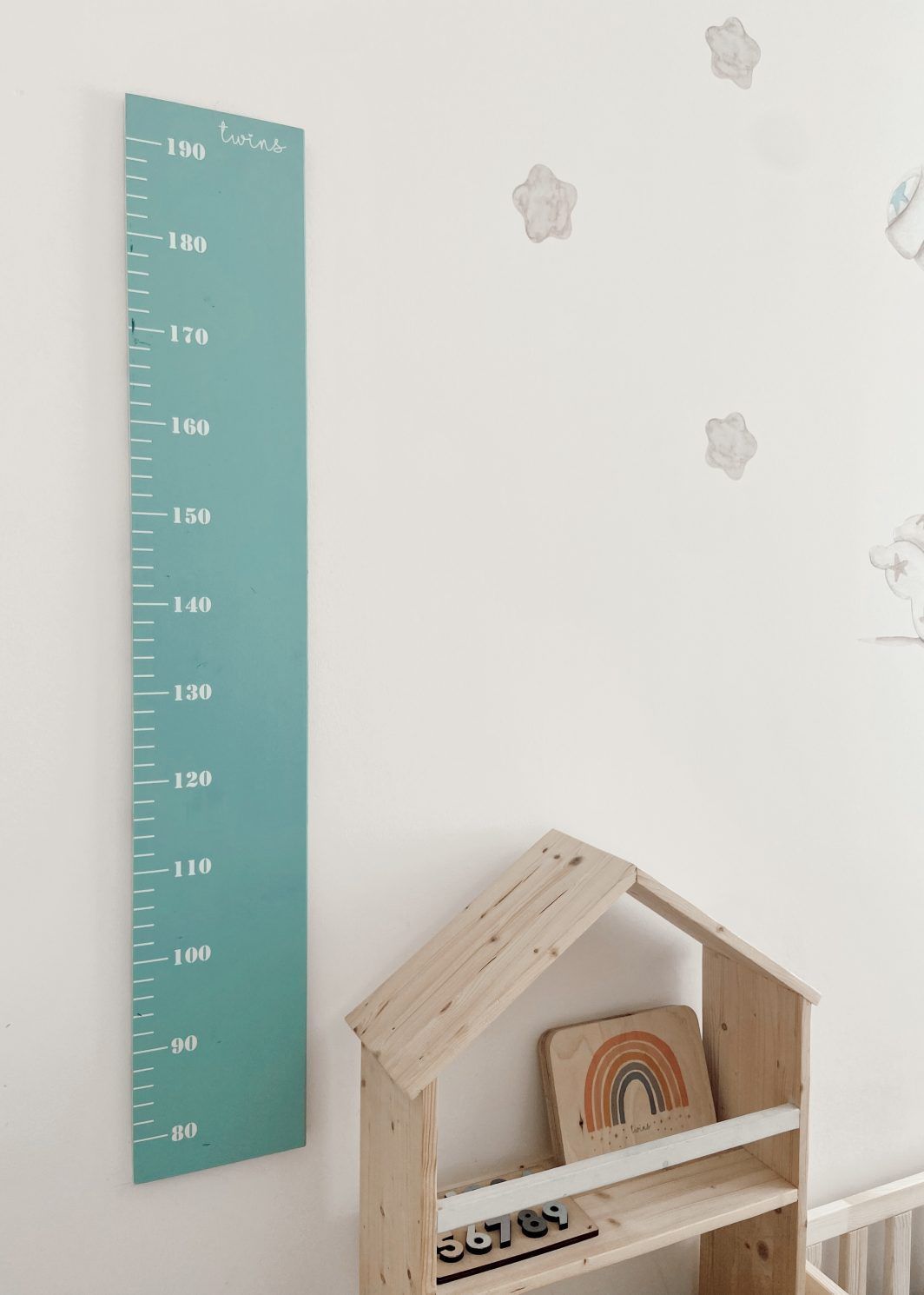Medidor Gigante Personalizado Madera Infantil Altura Niños Personalizado TWINS