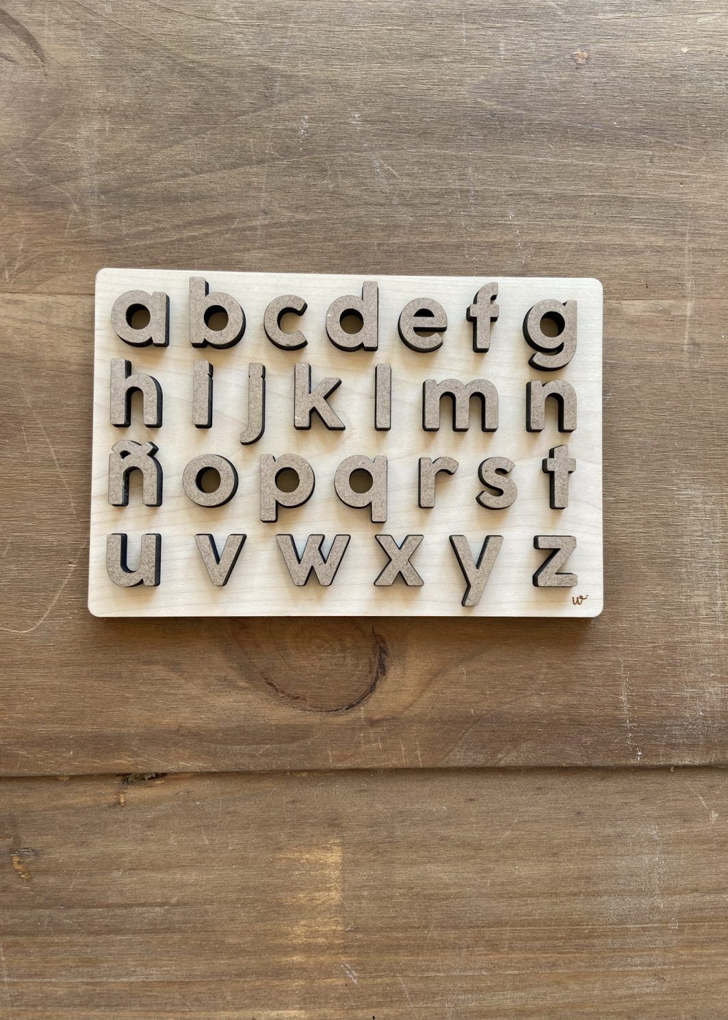 Puzzle abecedario Pizarra Ordenador portátil TWINS Barcelona