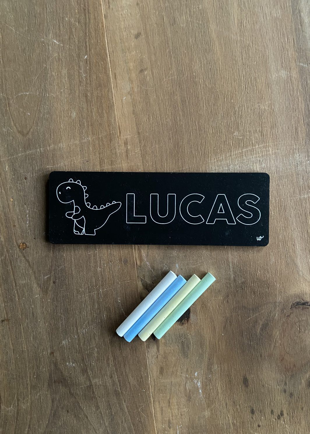 Pizarra Nombre Personalizado Dino