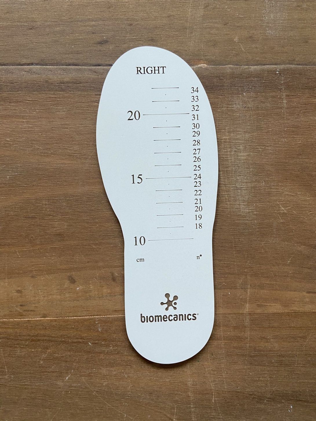 Medidor Pie Calzado Infantil Madera TWINS Biomecanics Personalizado