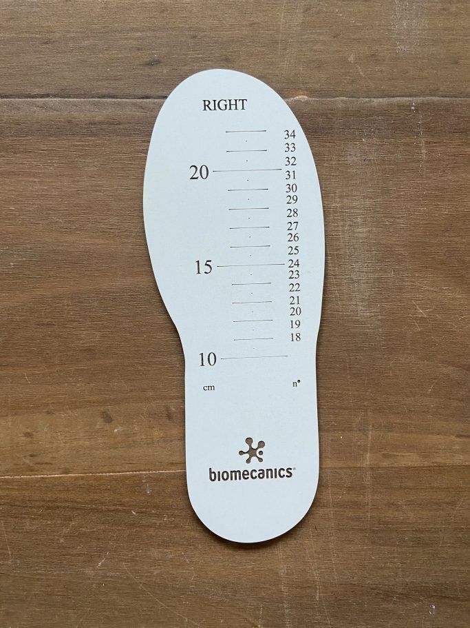 Medidor Pie Calzado Infantil Madera TWINS Biomecanics Personalizado