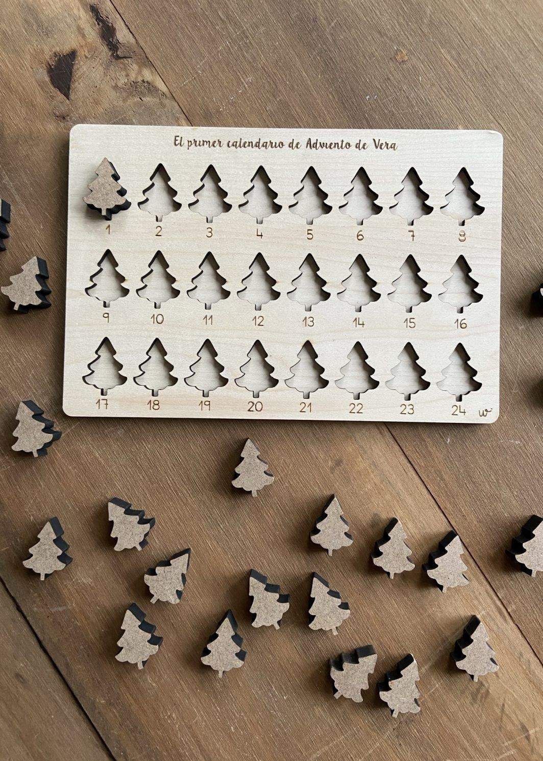 Juguetes Educativos Madera Calendario Adviento Navidad - TWINS