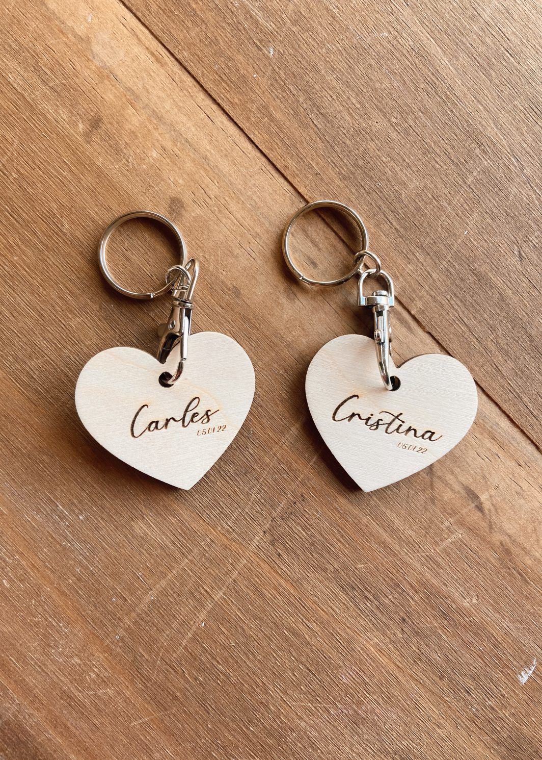 Llavero Personalizado Madera Día Padre TWINS Barcelona