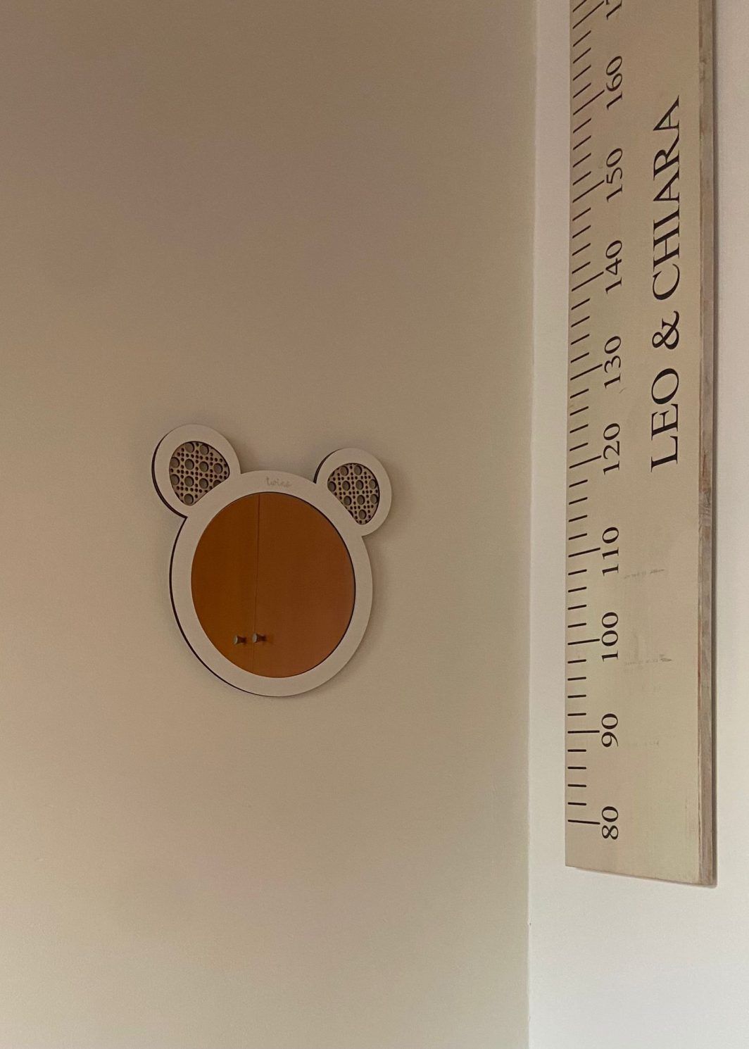 espejo de madera para niños dormitorio infantil