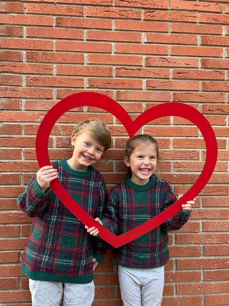corazón photocall madera San Valentin